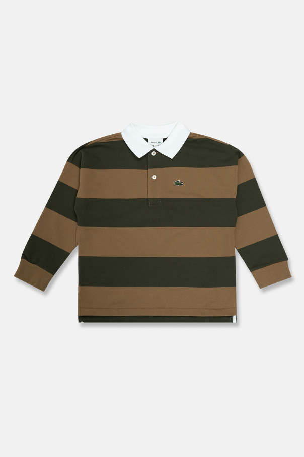 Lacoste boys long outlet sleeve polo